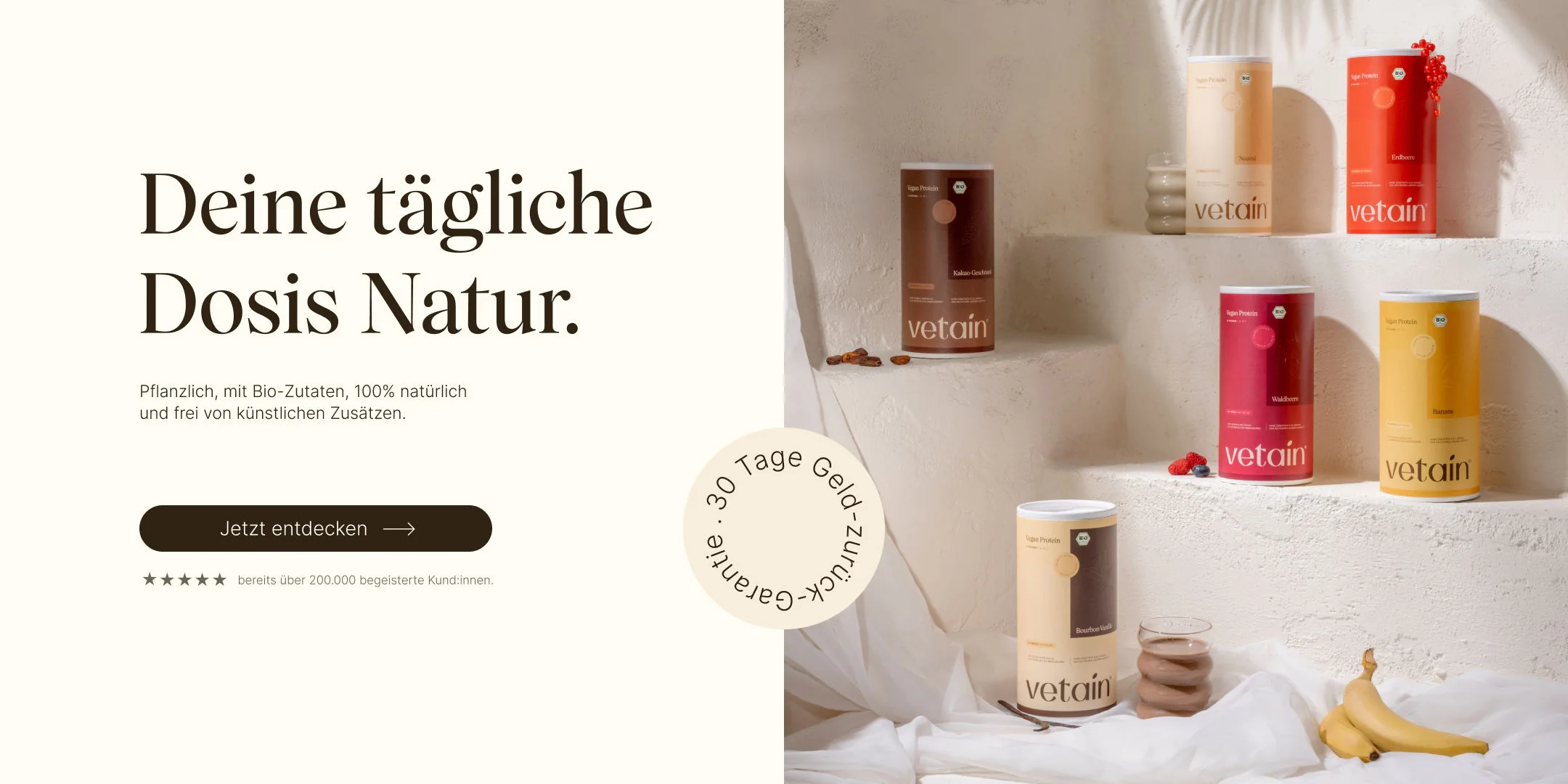 Natürlich rein, spürbar stark.